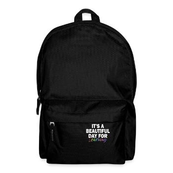 Es ist ein schöner Tag zum Lernen - Rucksack - Schwarz - Vorne