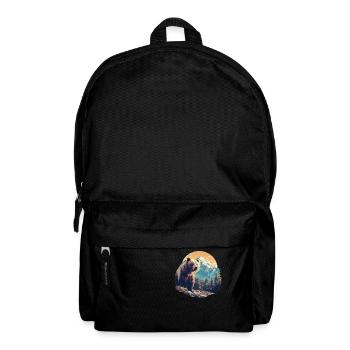 Bear Bären Bär - Rucksack - Schwarz - Vorne