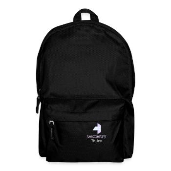 Geometry Rules Funny Teacher - Backpack - black - Front