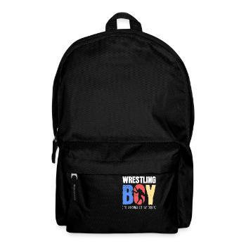 Ringender Junge - Rucksack - Schwarz - Vorne