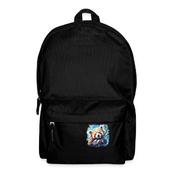 Red Panda Kleine Pandas Kleiner Roter Panda - Rucksack - Schwarz - Vorne