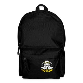 Trop branché pour hop pour un motif d’amant de lapin - Sac à dos - noir - Devant