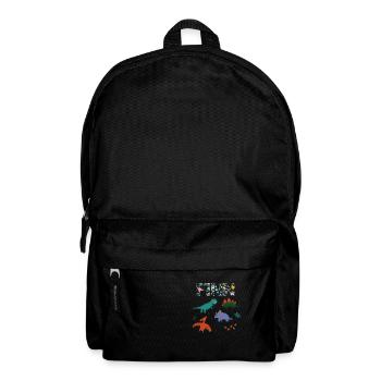 FINN - Schöner Jungen Name mit Dinosaurier - Rucksack - Schwarz - Vorne