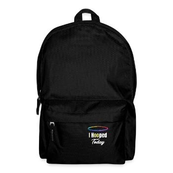 Ich Habe Heute Einen Hoop Gemacht. Hooping - Rucksack - Schwarz - Vorne