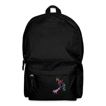 NIKLAS - Beautiful boy name with dinosaur - Backpack - black - Front