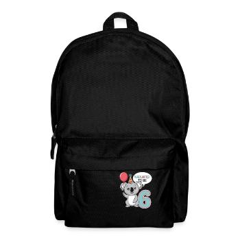 Koalafied To Be 6 - 6. Geburtstag Koala - Rucksack - Schwarz - Vorne