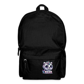 Halloween Einhorn Halloween Kürbis - Rucksack - Schwarz - Vorne