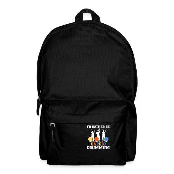 Je préfère faire du cardio - Sac à dos - noir - Devant