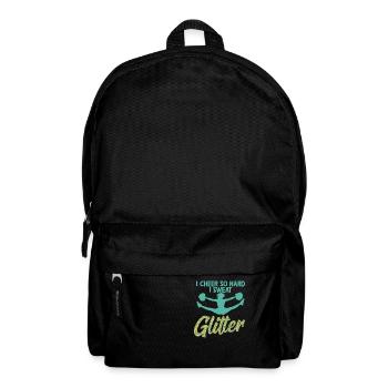 I Cheer So Hard I Sweat Glitter Cheerleader Cheerl - Rucksack - Schwarz - Vorne