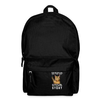 Funny Tshirt Funny Humor Sarcasm Lazy Fun - Backpack - black - Front