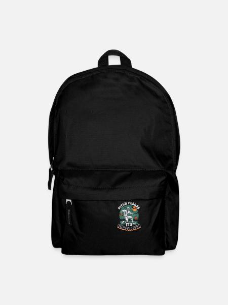 Halloween-Baseballfeld Bitte, es ist Halloween! - Rucksack - Schwarz