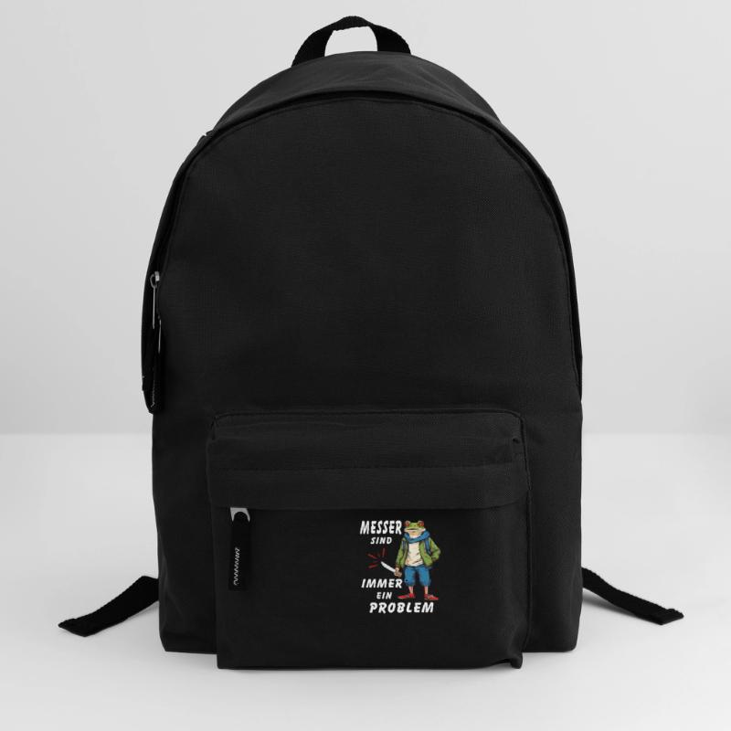 FROSCH MESSER SIND IMMER EIN PROBLEM Rucksack