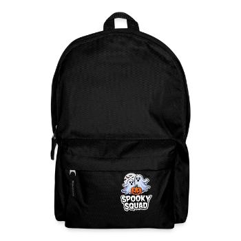 Halloween Spooky Squad Ghost with Hat - Backpack - black - Front