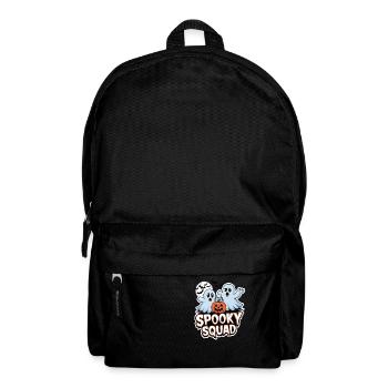 Halloween Spooky Squad Ghost with Hat - Backpack - black - Front