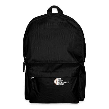 Baseball Sport Baseballspieler Pitcher Catcher USA - Rucksack - Schwarz - Vorne