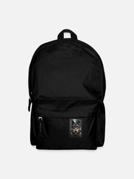 Wölfe Wolf - Rucksack - Schwarz