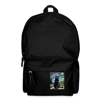 Feline Elegance at Night Feline Elegance - Backpack - black - Front