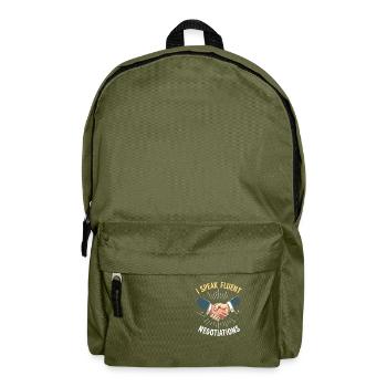 Diplomat - Backpack - olive green - Front