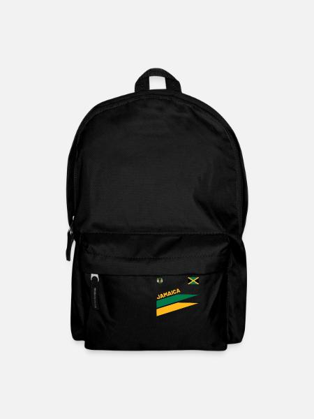 Jamaica Jamaika Rasta Raggea Rastafari Flagge - Rucksack - Schwarz