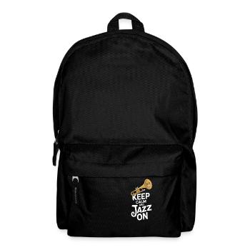 Restez calme et jazz sur Bleib Ruhig Mit Jazz - Sac à dos - noir - Devant