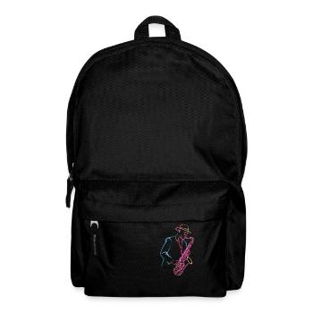 Einzigartiger Jazz-Saxophonist im Retro-Stil - Rucksack - Schwarz - Vorne