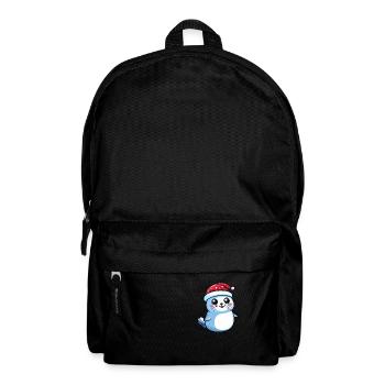 Seal Animal Christmas Cute - Backpack - black - Front