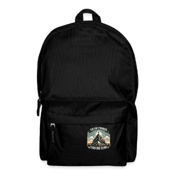 Du bist stärker, als du denkst - Rucksack - Schwarz - Vorne