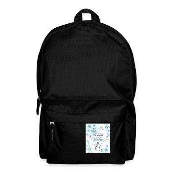 Hello Winter - Rucksack - Schwarz - Vorne