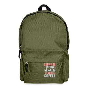 Cat Dad Gifts - Rucksack - Olivgrün - Vorne