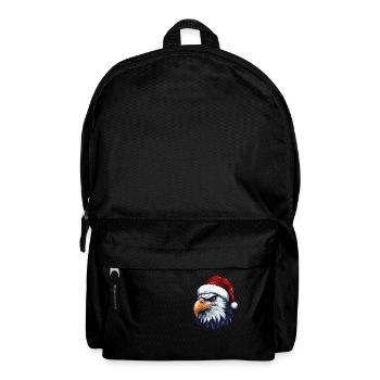 Eagle Head Christmas Portrait - Backpack - black - Front