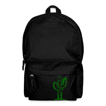 Cactus Hiver Fun Froid Face Freeze Écharpe Chapeau - Sac à dos - noir - Devant