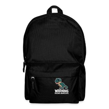 Warnung Passive Aggressive Dino Humor - Rucksack - Schwarz - Vorne