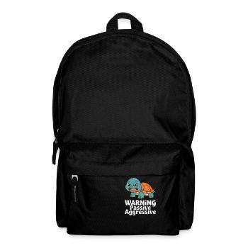 Warning Passive-Aggressive Tortoise - Backpack - black - Front