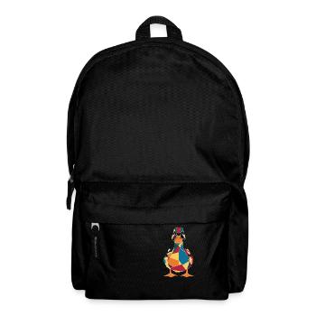 Colorful Geometric Duck Style for Art Lovers - Backpack - black - Front