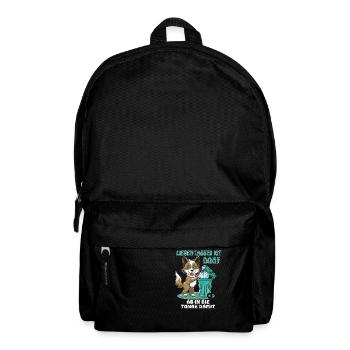 LEAVING DOG TRASH CAN LYING AROUND IS STUPID - Backpack - black - Front