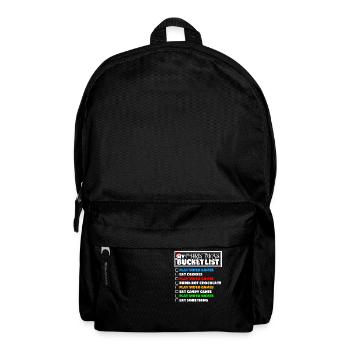Christmas Bucket List Video Games Xmas Gamer - Backpack - black - Front