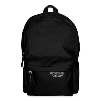 Notriphobia: Die Angst Vor Fehlenden Reisen - Rucksack - Schwarz - Vorne