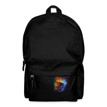 Akkordeon - Rucksack - Schwarz - Vorne
