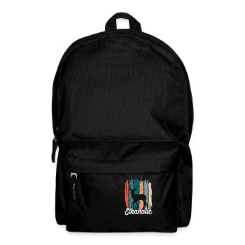Elchjagd Elkaholische Jäger - Rucksack - Schwarz - Vorne