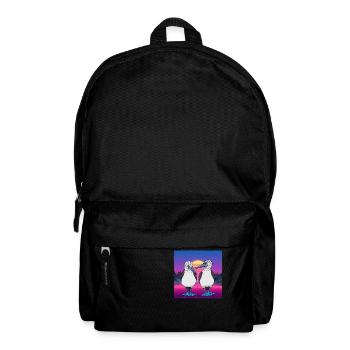 Vaporwave Seabirds Blue-footed Booby Bird - Rucksack - Schwarz - Vorne