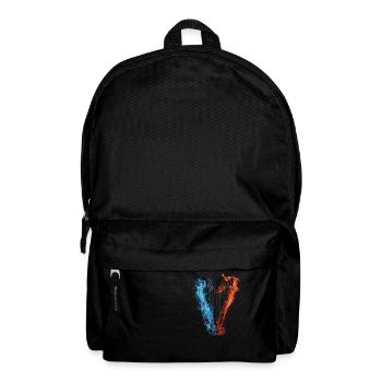Harfe - Rucksack - Schwarz - Vorne