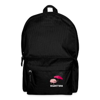 Brainstorm Niedlich Hirn mit Regenschirm - Rucksack - Schwarz - Vorne