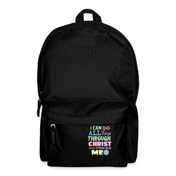 Je peux tout faire grâce au volleyball - Sac à dos - noir - Devant