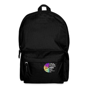 Je peux tout faire grâce au volleyball - Sac à dos - noir - Devant