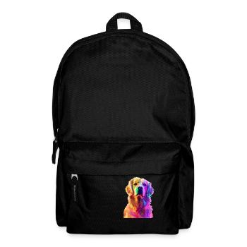 Golden Retriever - Rucksack - Schwarz - Vorne