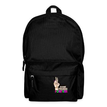 Same Fingers Forever Statement for Friendship - Backpack - black - Front