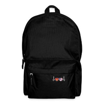 Vietnam USA Herzschlag Flagge Vietnamese - Rucksack - Schwarz - Vorne