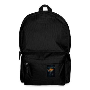 poisson rouge - Sac à dos - noir - Devant