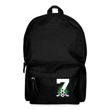 7th Birthday Soccer Player 7 Years Children - Backpack - black - Front