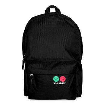 You Decide Positive Negative Motive - Backpack - black - Front